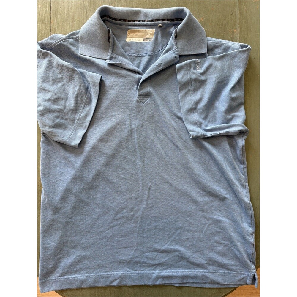 Cutter & Buck CB DryTec AT&T Logo Polo Shirt Light Blue Size Large